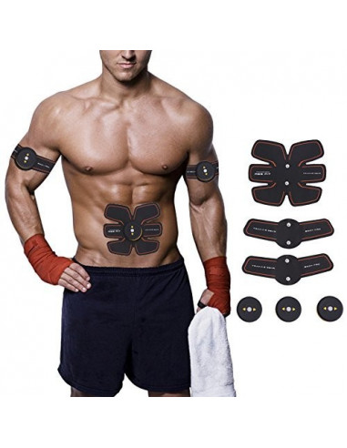 ISE Smart Appareil Abdominaux Musculation Electrostimulateur Sans Fil SY-8005