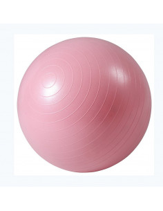ISE Ballon de gymnastique Anti-éclatement - Ballon d'exercice 45cm de diamètre avec Pompe Rose SY-2002RS55-FR