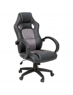 ISE Fauteuil de bureau Chaise de bureau Fauteuil ergonomique - Coloris gris SY-6002GY
