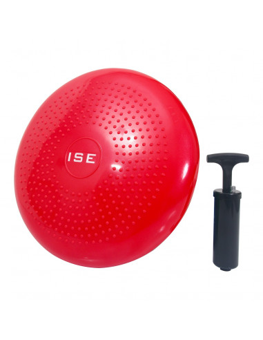 ISE Coussin d'assise Coussin d'équilibre Balle de Fitness Balle d'exercice Coloris rouge SY-AP1001