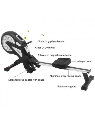 ISE Rameur d'appartement avec Console -...