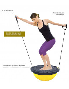 ISE ballon d'équilibre bosu Ø 46 cm - Toledo SY-BAS1003...