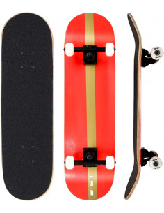 Planche de skate vierge – Rouge teinté – 21,6 cm