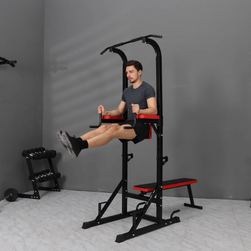 ISE FIT. SY-4006B • POWER TOWER + BANC MUSCULATION RÉGLABLE ET PLIANT