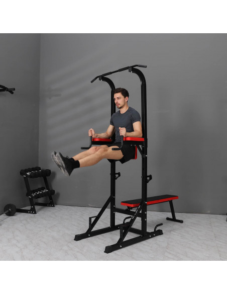 ISE FIT. SY-4006B • POWER TOWER + BANC MUSCULATION RÉGLABLE ET PLIANT