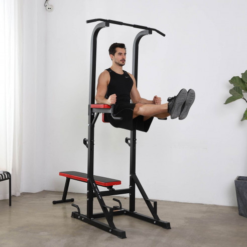 ISE FIT. SY-4006B • POWER TOWER + BANC MUSCULATION RÉGLABLE ET PLIANT