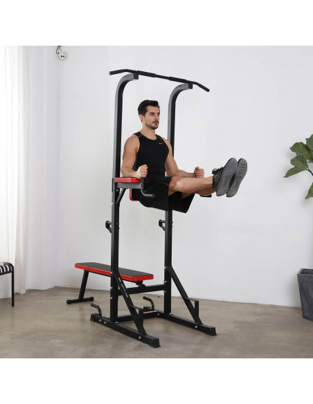 ISE FIT. SY-4006B • POWER TOWER + BANC MUSCULATION RÉGLABLE ET PLIANT