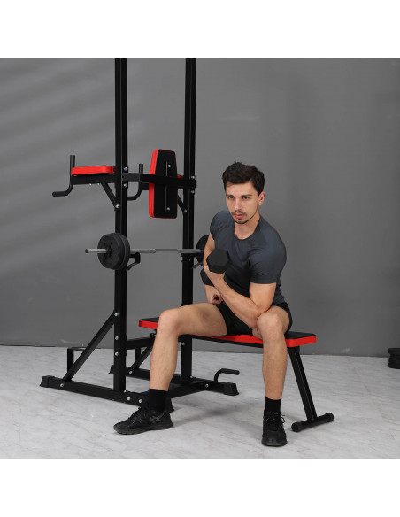 ISE FIT. SY-4006B • POWER TOWER + BANC MUSCULATION RÉGLABLE ET PLIANT