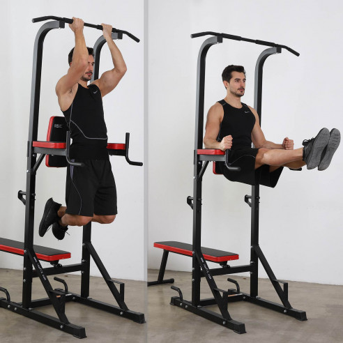 ISE FIT. SY-4006B • POWER TOWER + BANC MUSCULATION RÉGLABLE ET PLIANT