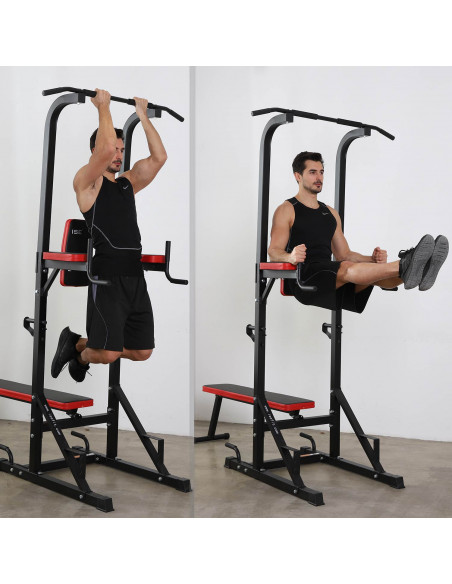 ISE FIT. SY-4006B • POWER TOWER + BANC MUSCULATION RÉGLABLE ET PLIANT