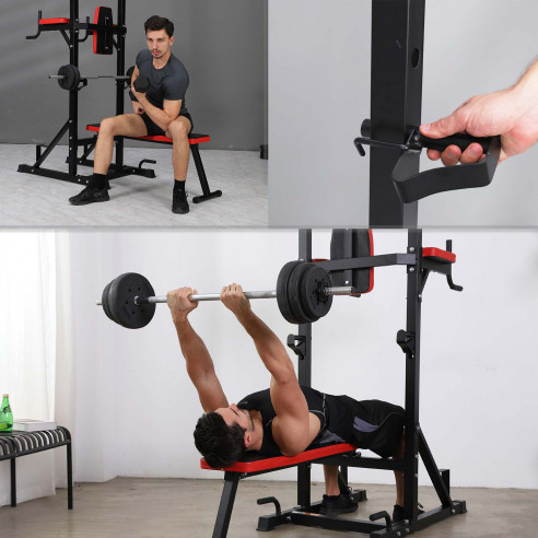 ISE FIT. SY-4006B • POWER TOWER + BANC MUSCULATION RÉGLABLE ET PLIANT
