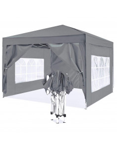 ISE. SY-ZP3001-GY. PORTABLE GARDEN TENT WITH TRANSPORT BAG. GREY. 3X3 METERS.