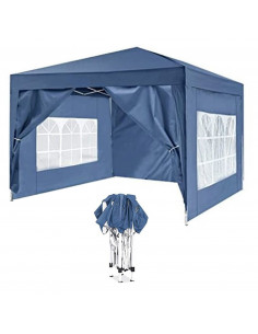 ISE. SY-ZP3001-BL. PORTABLE GARDEN TENT WITH TRANSPORT BAG. BLUE. 3X3 METERS.