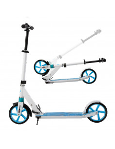 ISE FIT. SY-AS1003 (WHITE/BLUE). SCOOTER. HAND SCOOTER. FOLDABLE IN ONE CLICK. BACK BRAKE.