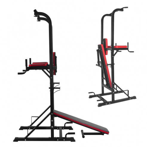ISE FIT. SY-4006B • POWER TOWER + BANC MUSCULATION RÉGLABLE ET PLIANT