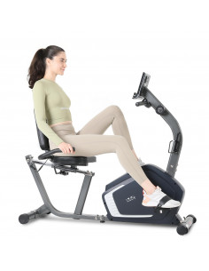 ISE FIT. BICI STATICA CON SCHIENALE. SY-6906. RESISTENZA REGOLABILE.